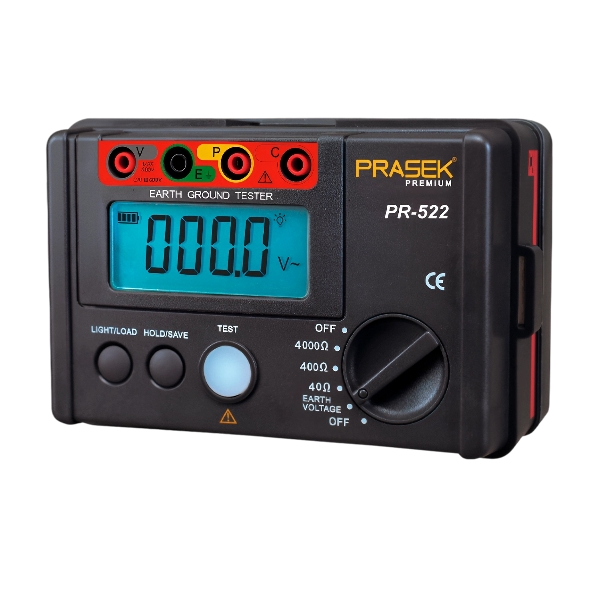 TELUROMETRO DIGITAL 4000 OHM PRASEK PR-522